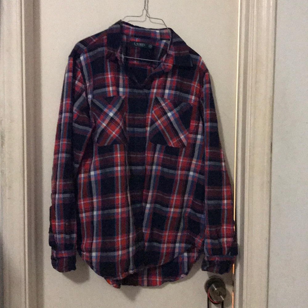 Long sleeve plaid shirt